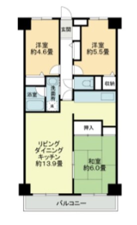 ビューハイツ高山の物件間取画像